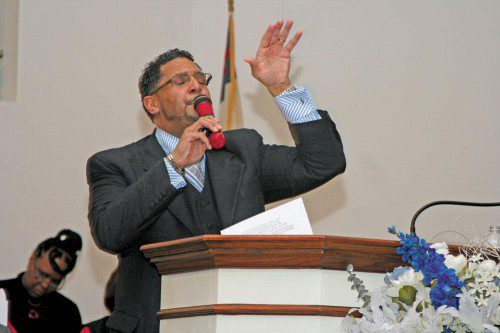 Bethany celebrates 87 years Pastor Tony McGee of Zion Hope Baptist Church delivers a message as guest speaker for the 87th anniversary celebration of Bethany Missionary Baptist Church.