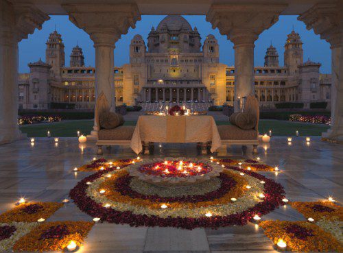 

<p>Getting married & want an extra special place — go to a<br />
locale like the rich & famous stars. Pictured: Umaid Bhawan<br />
Palace, Rajasthan, India. Model Liz Hurley tied the knot here with<br />
businessman Arun Nayar in 2007. The massive palace was commissioned<br />
by the Maharaja of Jodhpur in 1923</p>
<p>“><figcaption class=