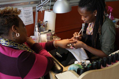 

<p>Tashina “Poochie” Green of Poochiez Pawz Nail Salon creates<br />
unforgettable art on her patrons’ nails. Nail technicians from<br />
across the country attend Tashina “Poochie” Green’s classes on how<br />
to create safe, eye-catching nail art.</p>
<p>“><figcaption class=