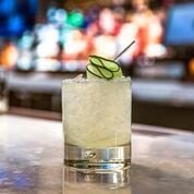 

<p>A cucumber gimlet, made with muddled cucumber and lime, makes for a refreshing adult beverage.</p>
<p>“><figcaption class=