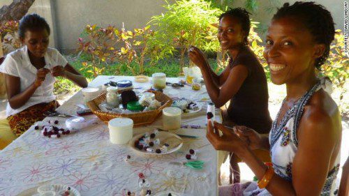 

<p>Each year, 18 women who have fistula surgery at Comprehensive<br />
Community Based Rehabilitation are selected to join the Mabinti<br />
Training Center, where they learn sewing, printing and<br />
jewelry-making. They’re also taught how to speak English and run a<br />
small business.</p>
<p>“><figcaption class=