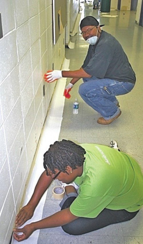 Alonzo Anthony helps out at a local Boys and Girls Club.