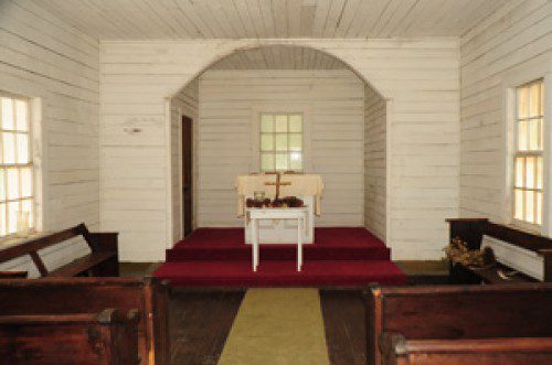 

<p>The First African Baptist Church was part of the Settlement, an area established in the 1890s for African American workers.</p>
<p>“><figcaption class=