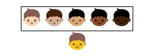 Emojis from Unicode Consortium diversity report