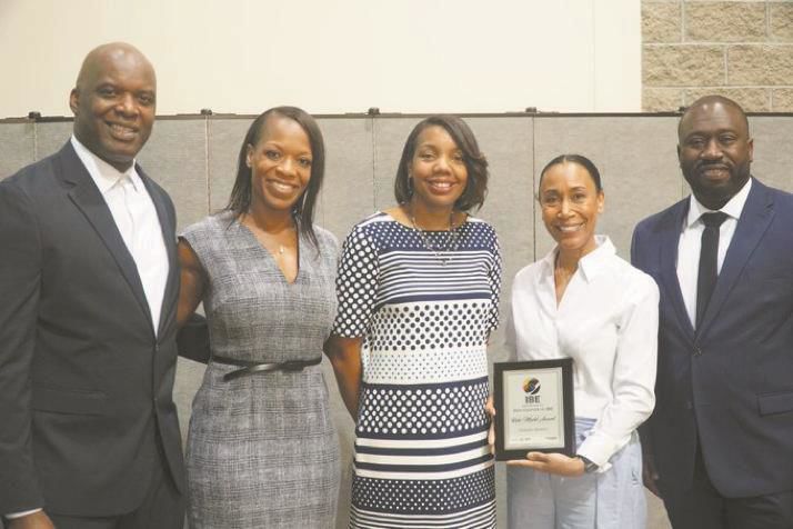 

<p>Emil Ekiyor, Candace Pate, Aleesia Johnson, Tamara Markey and Marlon <span>Llewellyn. (Photo provided)</span></p>
<p>“><figcaption class=
