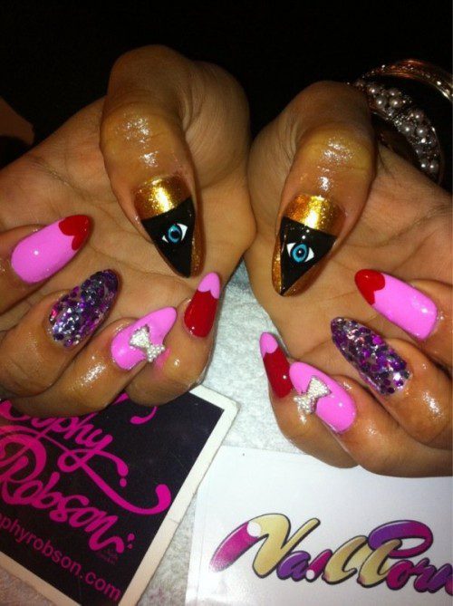 

<p>British nail artist Sophy Robson has built an empire around her<br />
iconic rainbow tips and use of graphic pop art images. The owner of<br />
London’s Sophy Robson Nails and NailPorn concierge service also<br />
appeared on the Martha Stewart Show to show the American style icon<br />
how to make 3-D nails.</p>
<p>“><figcaption class=