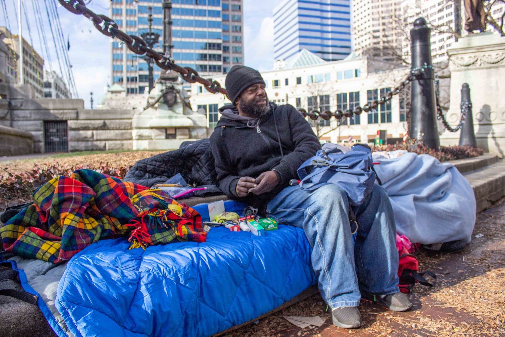 Why some unsheltered homeless choose to stay outside - Indianapolis ...