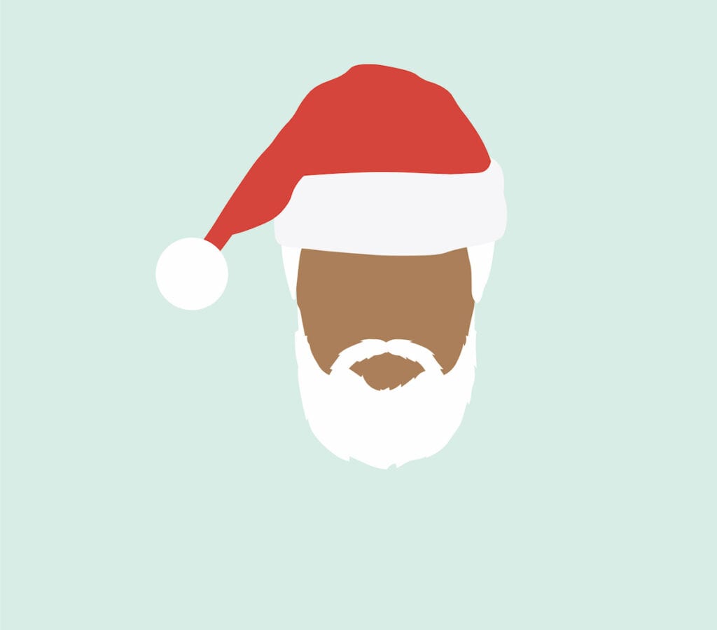 Black Santa graphic