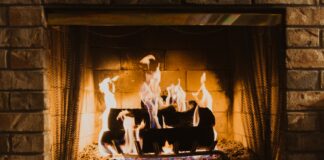 fire wood on fireplace