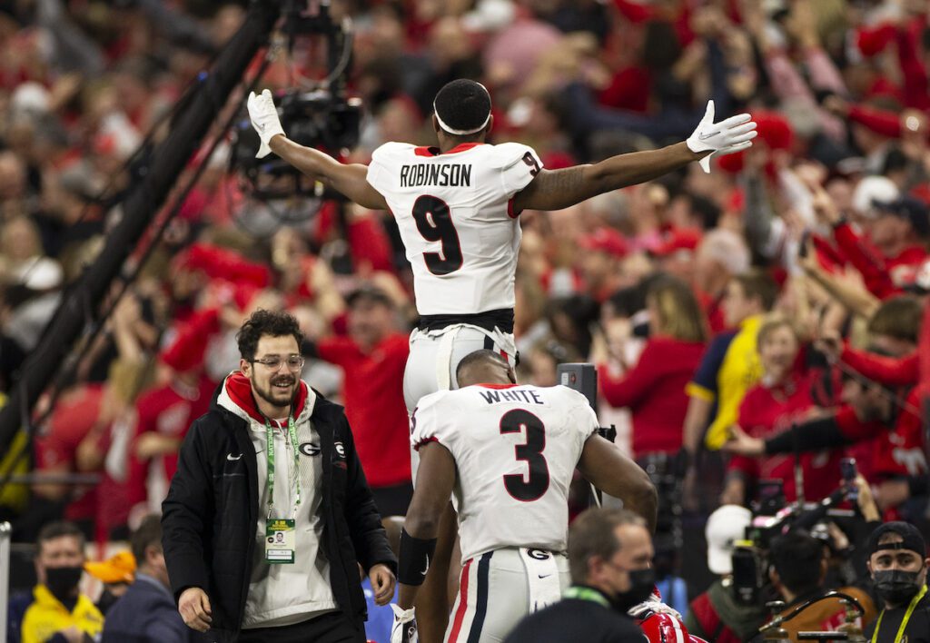 Georgia wins its first national championship in college football since 1980