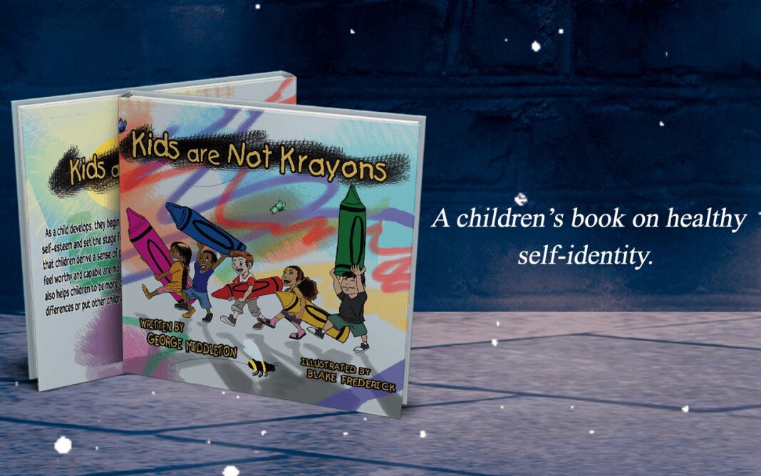Book cover mock up of George Middleton's children's book 