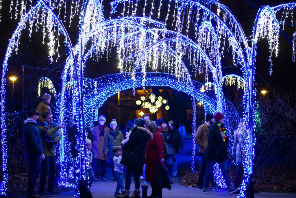 Winterlights at Newfields will run from Nov. 20 through Jan. 8, 2022.