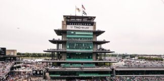 A grand shot of the action at the Indianapolis Motor Speedway during the Indianapolis 500. (Photo/David Dixon)