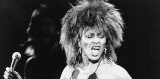 FILE - Tina Turner performs her current hit song "What's Love Got to Do With It" in Los Angeles on Sept. 2, 1984. Turner, the unstoppable singer and stage performer, died Tuesday, after a long illness at her home in Küsnacht near Zurich, Switzerland, according to her manager. She was 83. (AP Photo/Phil Ramey, File)