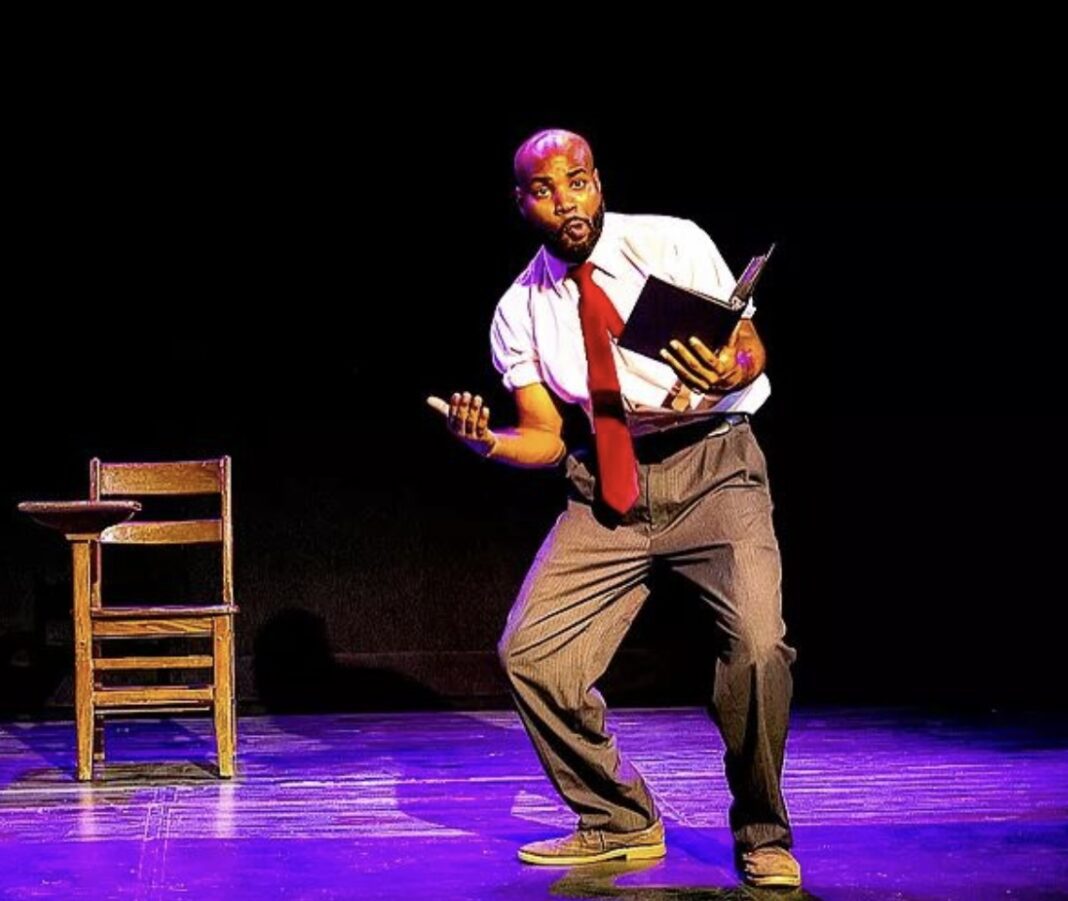 Austin Dean Ashford in the Naptown African American Theatre Collective's production of 