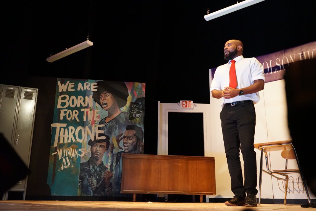 Austin Dean Ashford’s one-man play “Black Book” received a standing ovation during its one-night run with Naptown African American Theatre Collective May 13.