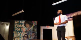 Austin Dean Ashford’s one-man play “Black Book” received a standing ovation during its one-night run with Naptown African American Theatre Collective May 13.