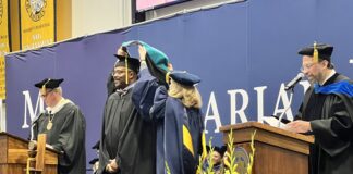 Anthony “Tony” Mason receives an honorary degree in Public Service from Marion University (Photo/Jade Jackson)