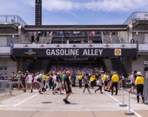 A great shot of the fans and staff near Gasoline Alley during the 107th running of the Indianapolis 500 on May 28, 2023. (Photo/Walt Thomas)