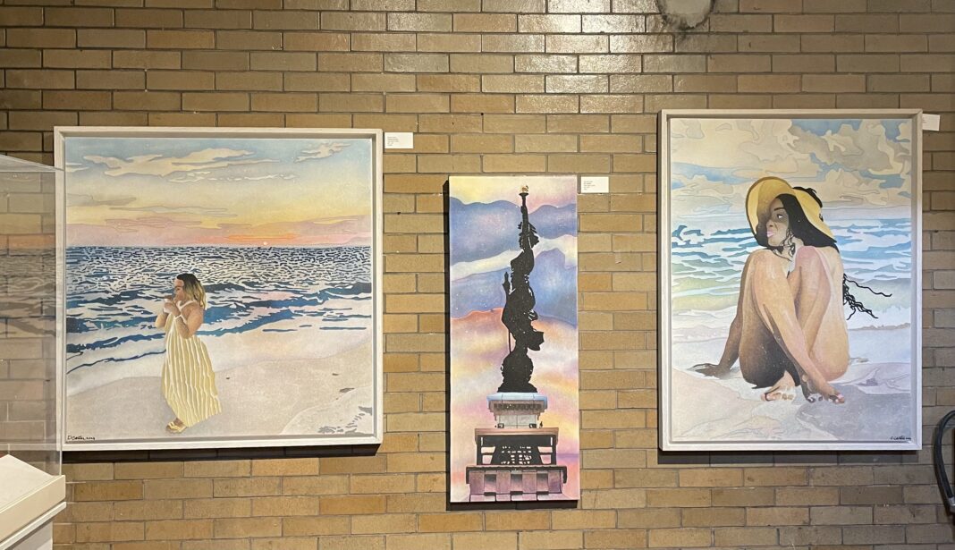 “Thinking Out Loud” is available on the Harrison Center’s website and on view during First Friday’s.
