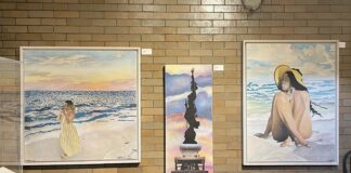“Thinking Out Loud” is available on the Harrison Center’s website and on view during First Friday’s.