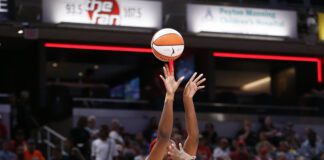 Indiana Fever Atlanta Dream game photos, Aliyah Boston