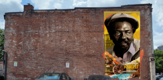 A rendering of the mural honoring Etheridge Knight, which will be unveiled at the Chatterbox Jazz Club on June 30, 2023. (Photo provided/Indy Arts Council)