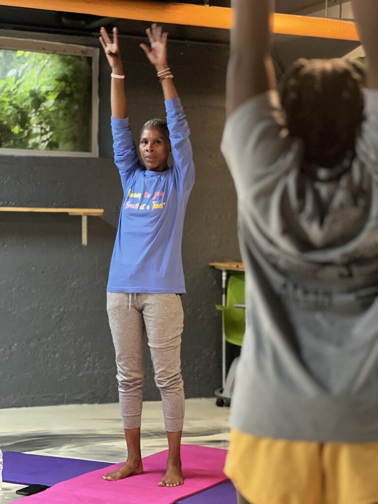 Free yoga classes teaching healing to youth