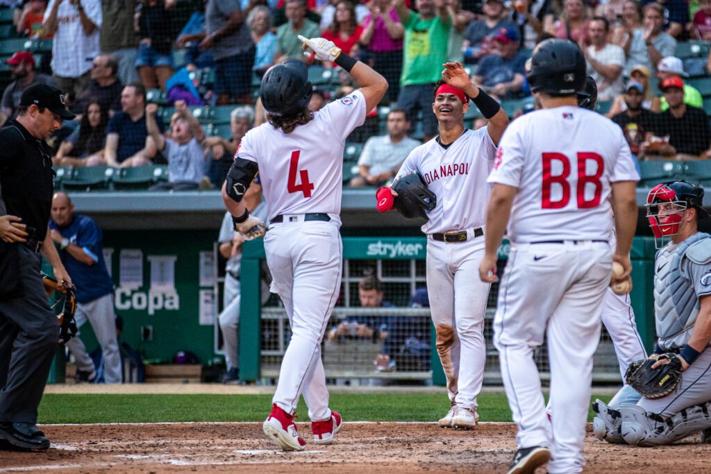 Indianapolis Indians vs Columbus Clippers on June 23 2023 during Negro Leagues baseball week