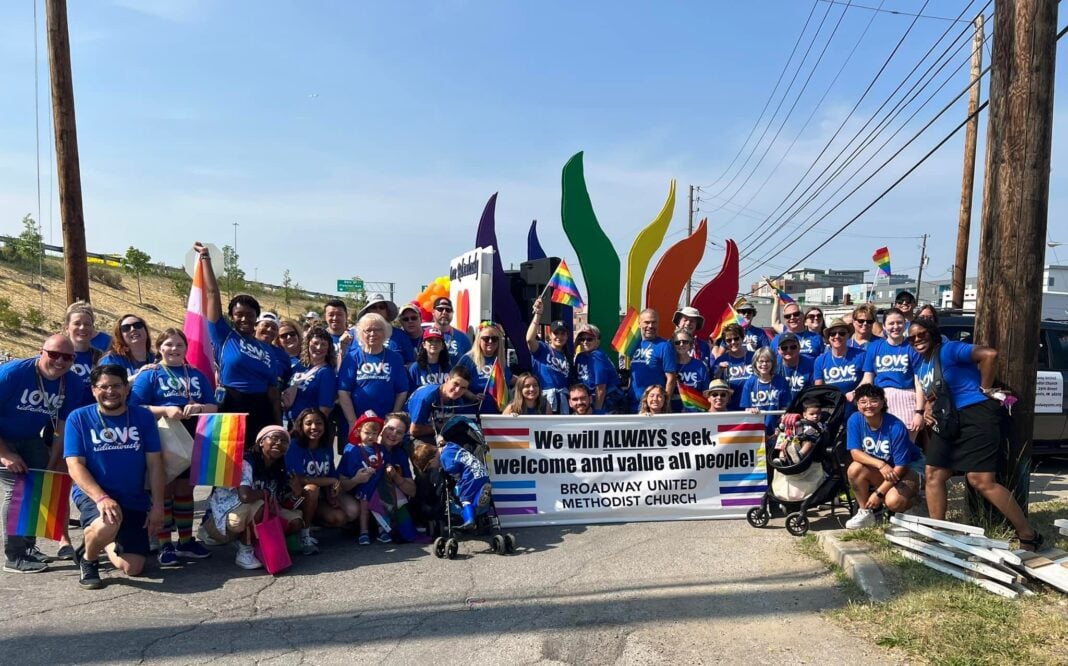 Broadway UMC partners with Indy Pride, Indy Gay Men’s Chorus and Pride of Indy Band as part of its ministries and outreach. (Photo provided/Rev. Shonda Nicole Gladden)