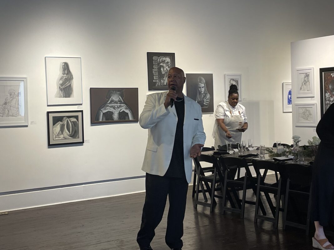 The Harrison Center hosted its monthly ArtDish with local artist Kevin James Wilson on July 10, 2023. (Photos/Chloe McGowan)