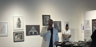 The Harrison Center hosted its monthly ArtDish with local artist Kevin James Wilson on July 10, 2023. (Photos/Chloe McGowan)