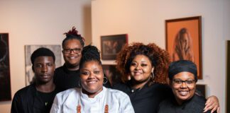 Chef Tawana Gulley of Healthy Soul and her students from the TeenWorks program prepared a four-course dinner for ArtDish at The Harrison Center, July 10. (Photo provided/Chef Tawana Gulley)