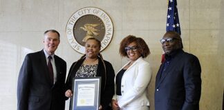 Mayor Joe Hogsett Awards Stepping Stones Therapy Center as vendor of the month