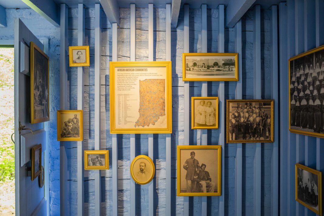 The interior of the Resistance Cabin, which will open as part of the Promised Land as Proving Ground exhibit in March of 2024. (Photo provided/Conner Prairie)