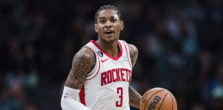 Houston Rockets player Kevin Porter Jr. was arrested for assaulting girlfriend and former Indiana Fever player Kysre Gondrezick, in September 2023.