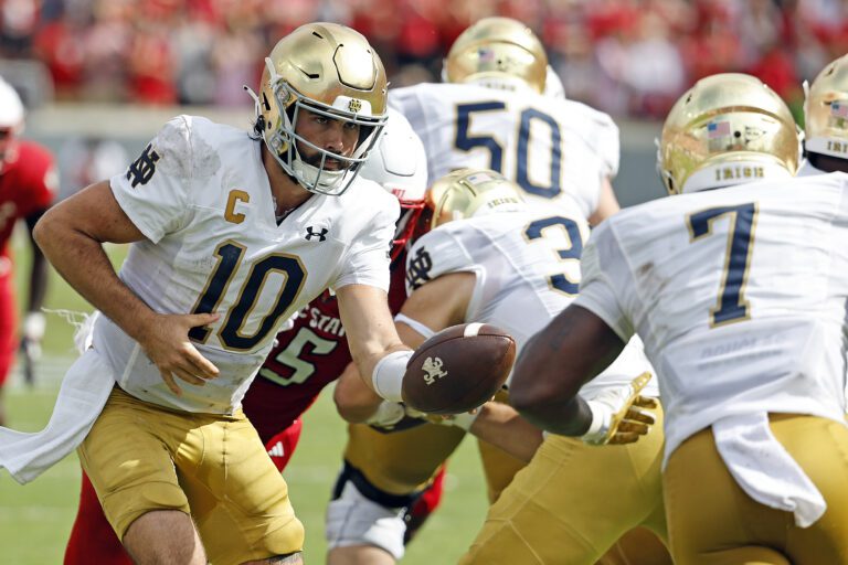 Notre Dame vs Central Michigan; South Bend; AP; football; sports; news; CFB; bowl games;