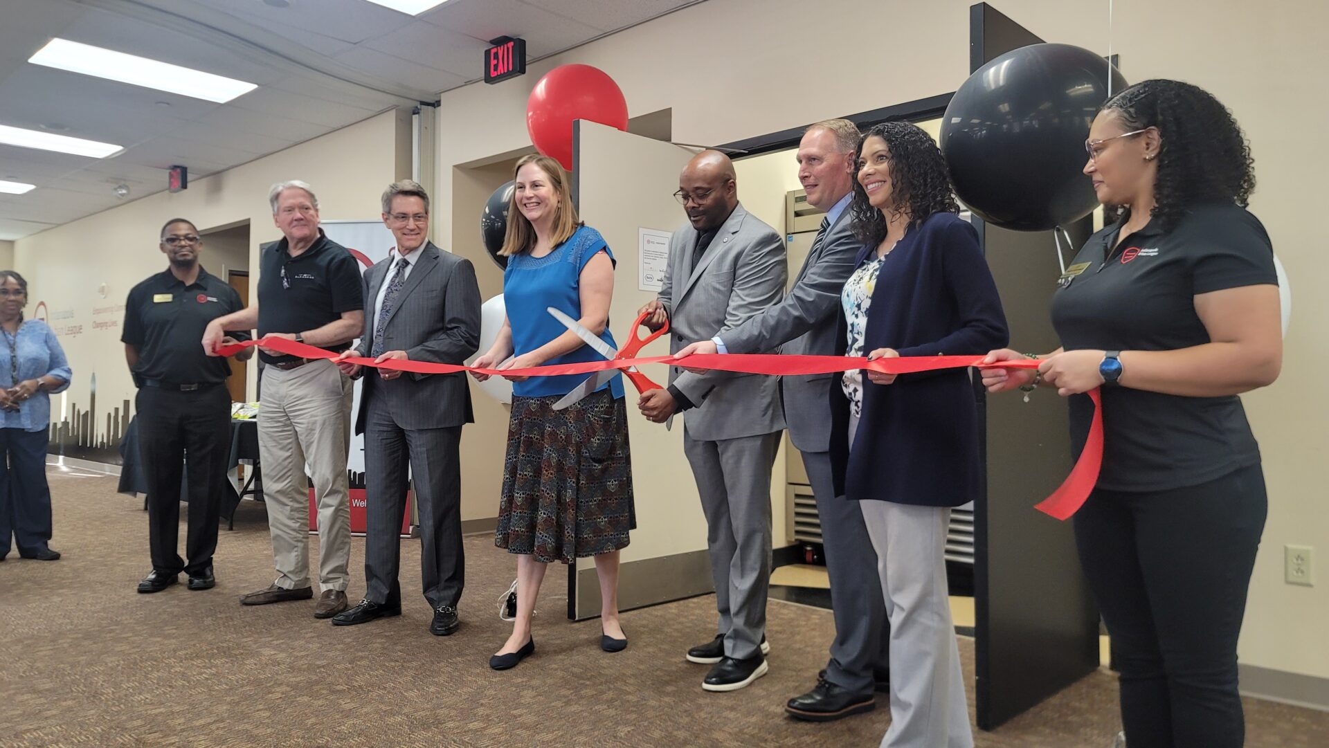 Many families in attendence for the opening of the new Indianapolis Urban League Food Pantry on Nov. 8 in downtown Indianapolis, IN. (Photo/Noral Parham III)