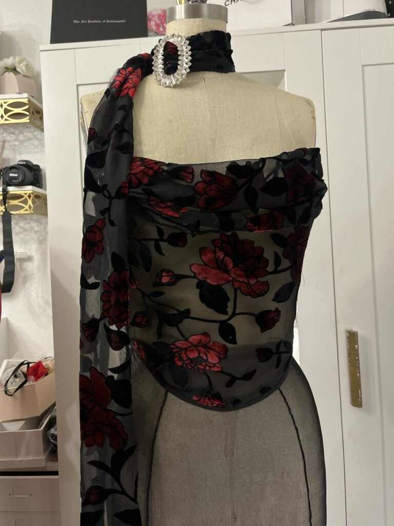 Local designer Vestonia Davis will present her newest collection “Concrete Love” during the 2023 Midwest Fashion Week show “Nouvelle Nature” at the Indianapolis Arts Gardern Nov. 19, 2023. (Photo provided/Vestonia Davis)