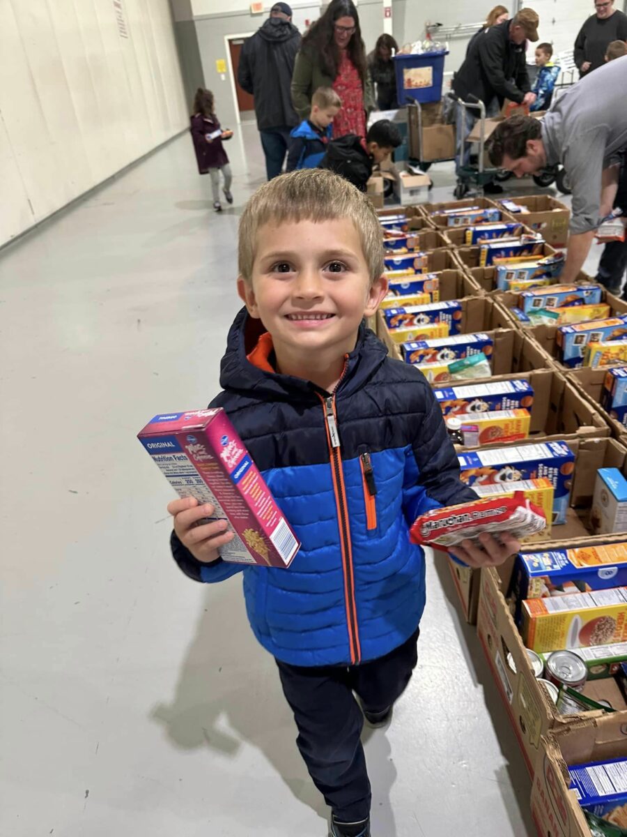 Preschool donates canned goods to local organizations 