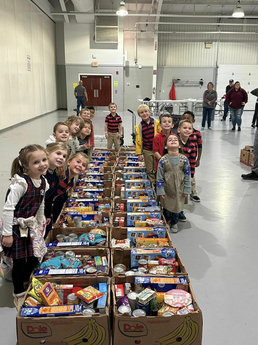 Preschool donates canned goods to local organizations 