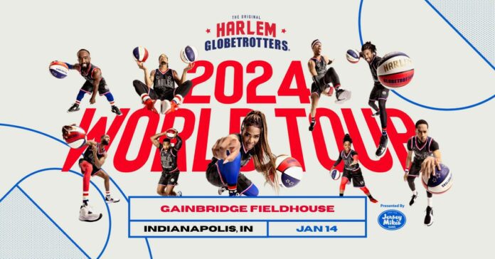 1833f9b4-7fa0-4279-a161-43428014cc06 The Harlem Globetrotters are set to play two games at Gainbridge Fieldhouse on Jan. 14. (Photo provided/Harlem Globetrotters)