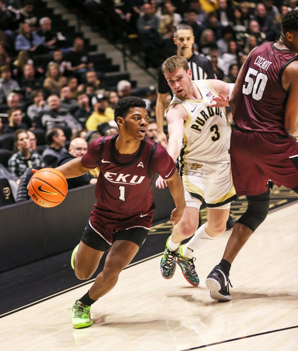 Purdue University versus Eastern Kentucky University NCAA college basketball game on December 29, 2023. (Photo/Walt Thomas)