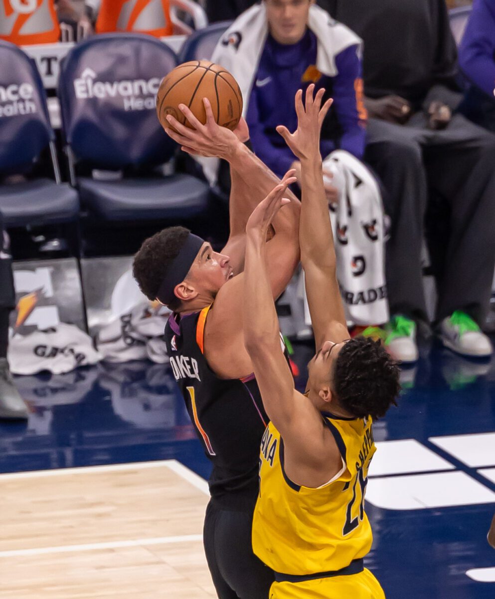 Phoenix Suns at Indiana Pacers at Gainbridge Fieldhouse in Indianapolis, Indiana on January 26, 2024. (Photo/Walt Thomas)