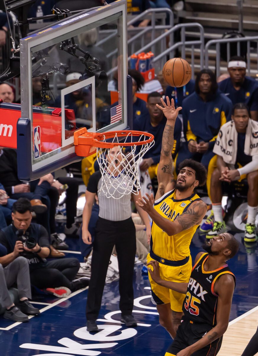 Phoenix Suns at Indiana Pacers at Gainbridge Fieldhouse in Indianapolis, Indiana on January 26, 2024. (Photo/Walt Thomas)