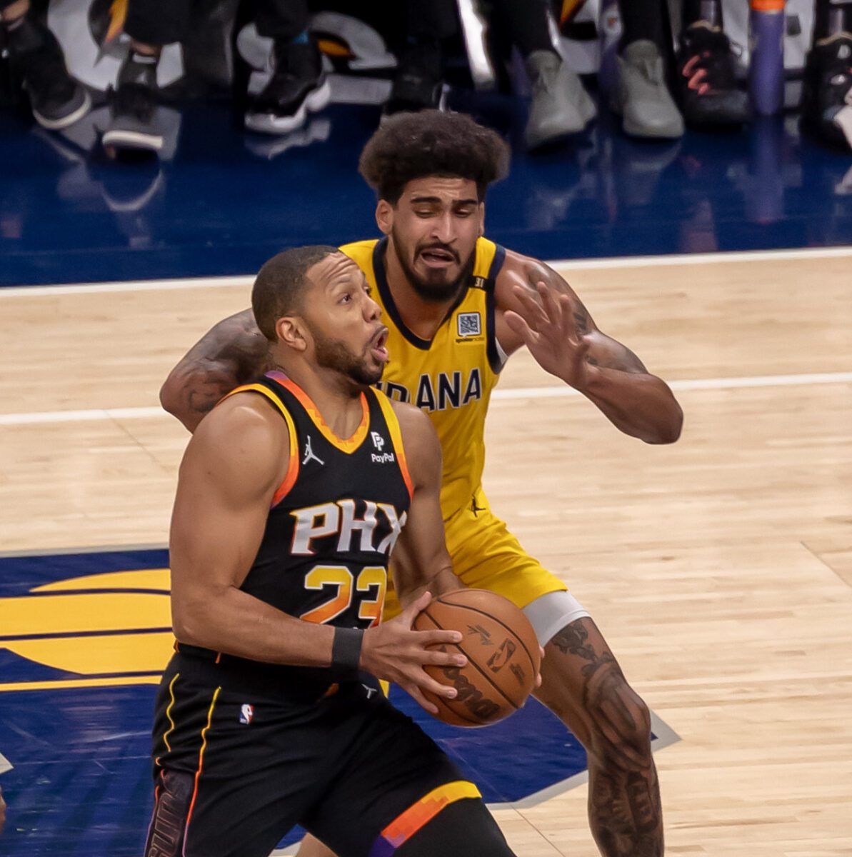 Phoenix Suns at Indiana Pacers at Gainbridge Fieldhouse in Indianapolis, Indiana on January 26, 2024. (Photo/Walt Thomas)