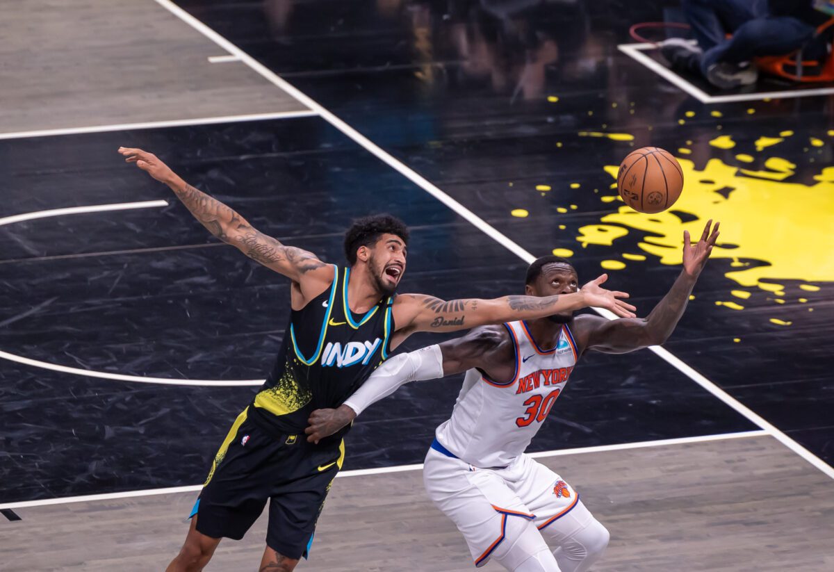 New York Knicks at Indiana Pacers NBA basketball game on December 30, 2023 at Gainbridge Fieldhouse in Downtown Indianapolis, Indiana. (Photo/Walt Thomas)