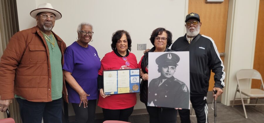 Willa Brown family during Lunch and Learn at YMCA on February 22, 2024.