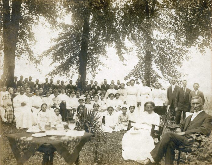 John and Nancy (Simpson) Roberts’ 50th Anniversary 1913. (Photo provided/Courtesy of Indiana Historical Society, Roberts Settlement Historical Collection)