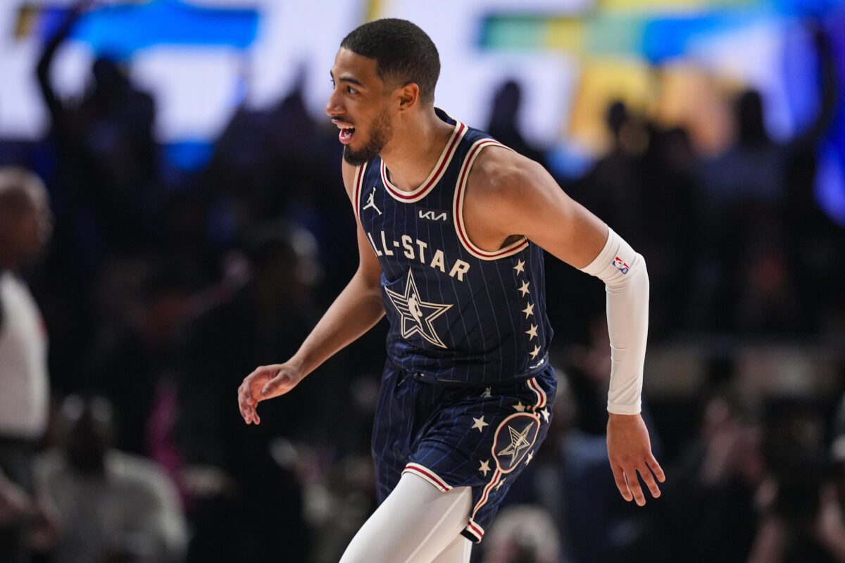 Tyrese Haliburton during 2024 NBA All-Star Weeoend, at the All-Star Game.